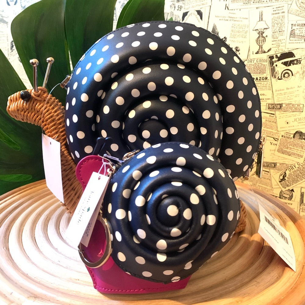 Kate spade enchanted wicker snail crossbody coin - Picture 2 of 16